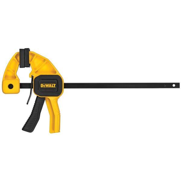 DEWALT - Medium and Large Trigger Clamp (4 Pack) and 4.5 in. 35 lbs. Trigger Clamp with 1.5 in. Throat Depth (2 Pack)