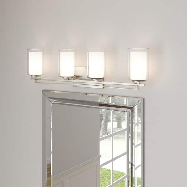 Parsons Studio 4-Light Brushed Nickel Bath Light