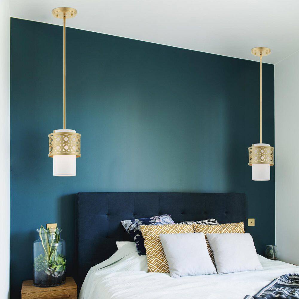 Soft Gold Mini Drum LED Pendant Light