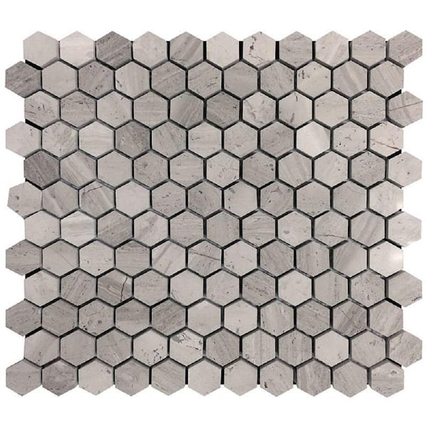 Hex Sharp Pebble, Fabric