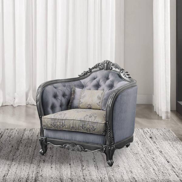 Silver crushed 2024 velvet recliner chair