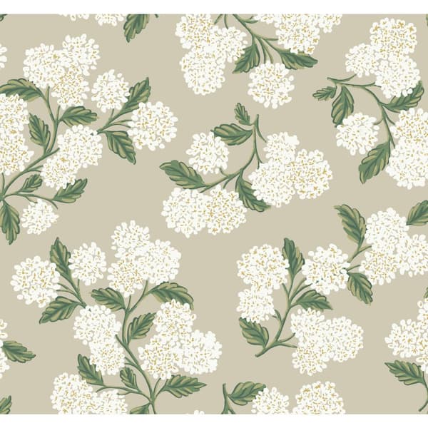 RIFLE PAPER CO. Hydrangea Unpasted Wallpaper (Covers 60.75 sq. ft.)
