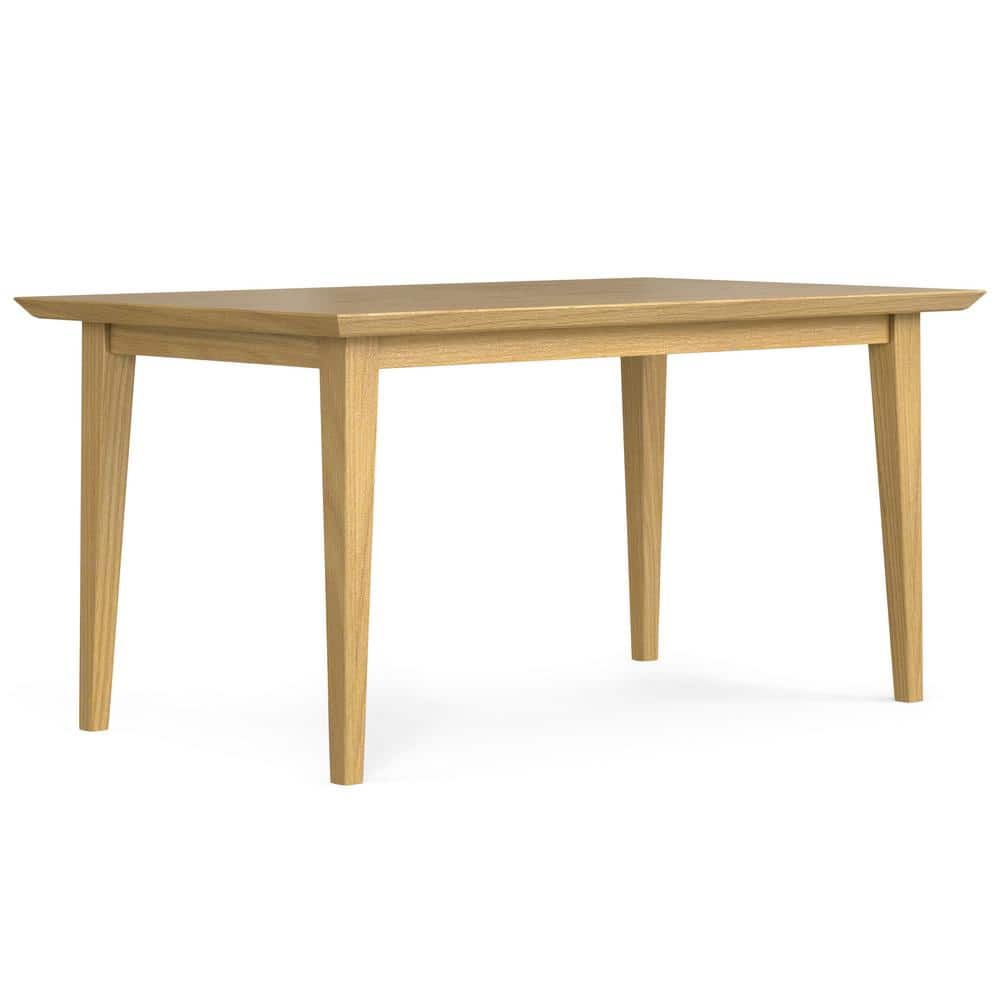 Colby Solid Oak Rectangular Dining Table for Six