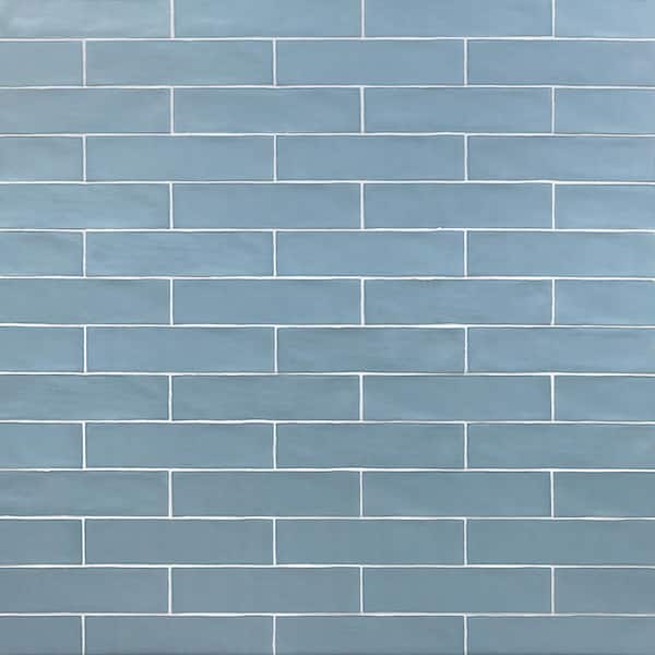 Ivy Hill Tile Strait Blue 3 in. x 12 in. 8 mm Matte Ceramic Subway Wall (22-piece 5.38 sq. ft. / Box) EXT3RD100755 - The Home Depot