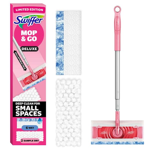 Limited Edition Wicked Sweep + Mop Deluxe Floor Cleaning Starter Kit (1-Sweeper, 5-Dry Cloths, 3-Wet Cloths)