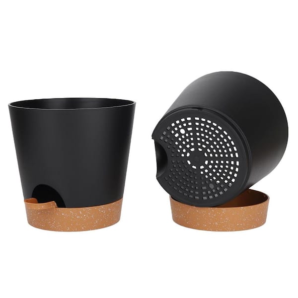 plant pots square plastic Square Plant Pots - Durable Plastic & Drain Holes main image 0