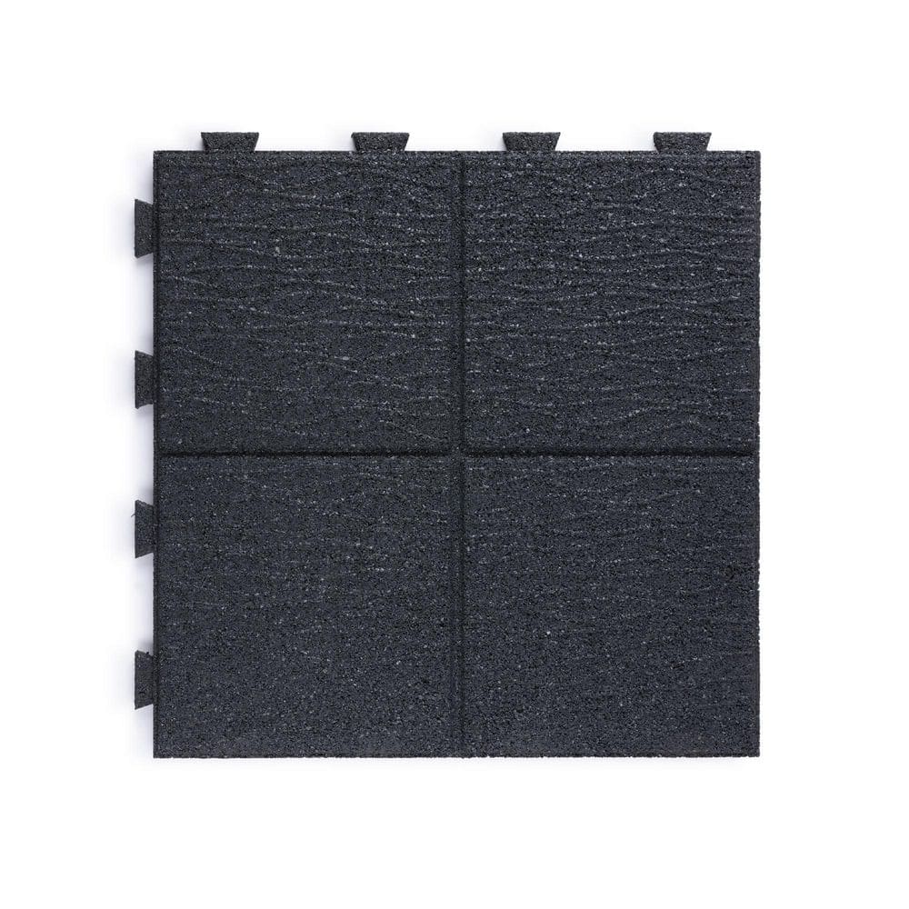 16 in. x 16 in. x 5/8 in. Gray Cobblestone SmartLoc Rubber Paver (9-Pack) price history on PriceWatchPro