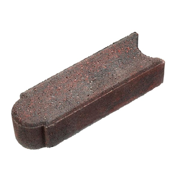 Oldcastle Edgestone 11.75 in. x 4 in. x 3 in. Red/Charcoal Concrete Edger
