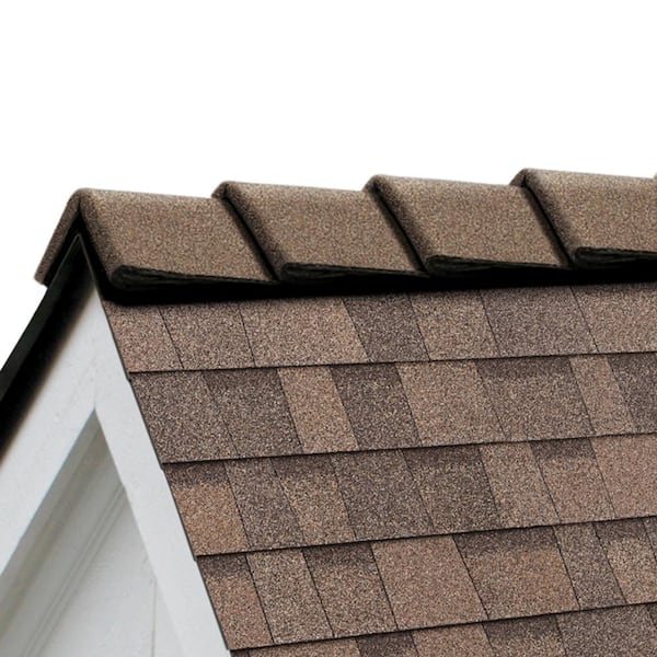 Owens Corning DecoRidge 8 in. Forest Brown with Copper Trail Hip and Ridge Shingles (20 linear ft. Per Carton)