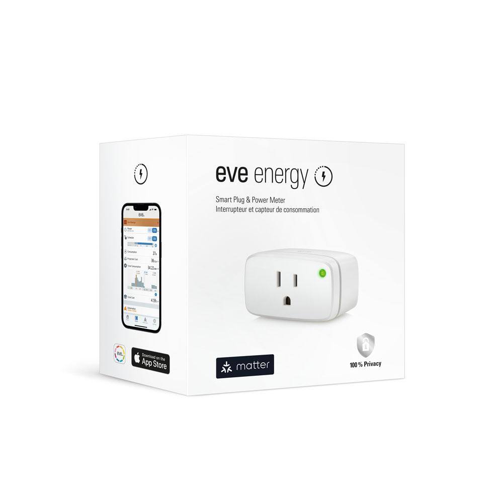 Eve Energy White Smart Plug 2-Pack with Matter Technology