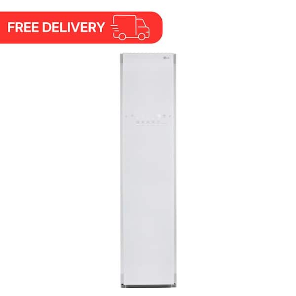 Styler SMART Steam Closet in White with TrueSteam Technology and Moving Hangers