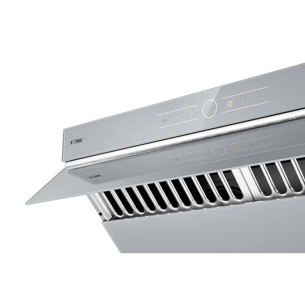 FOTILE Slant Vent Series 30 in. 850 CFM Under Cabinet or Wall Mount Range  Hood with Touchscreen in Silver Grey JQG7501.G - The Home Depot