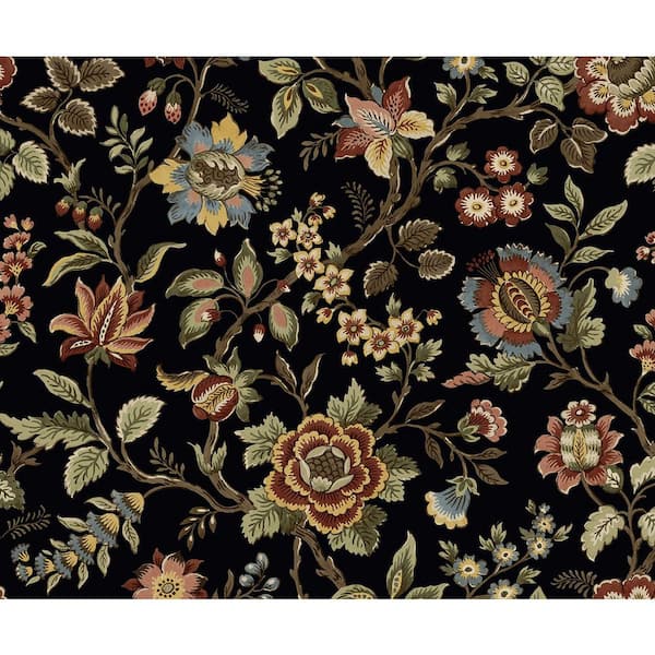 Fleurページ SURFACE STYLE Sakura Noir Floral Blossom Vinyl Peel and