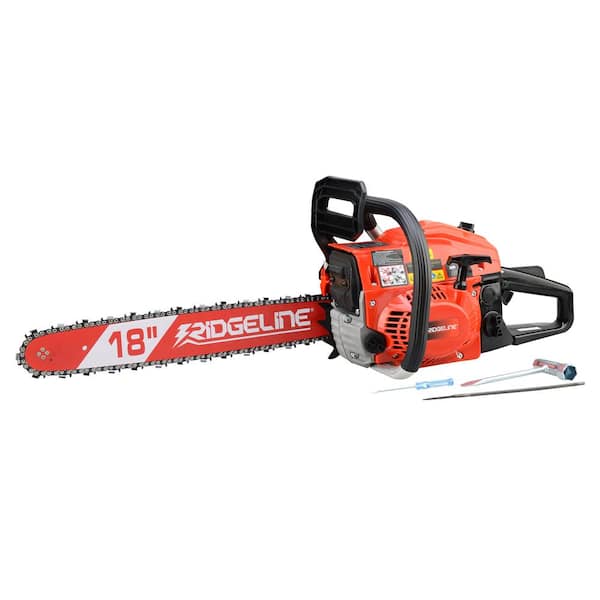 RIDGELINE 97004 18 in. 45 cc Gas Chainsaw with Case - 2