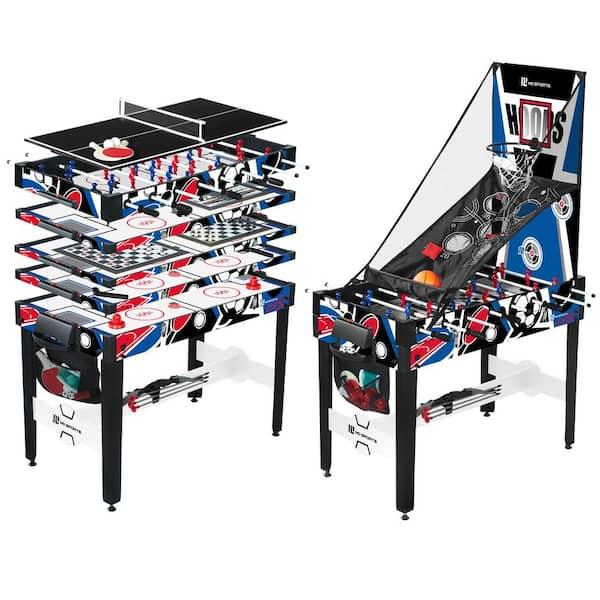 10-in-1 Multi Combo Game Table Set for Home - Costway