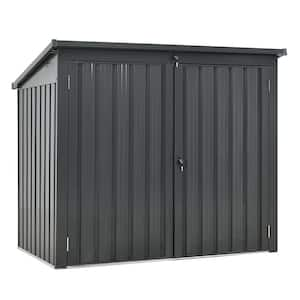 5 ft. x 3 ft. Outdoor Metal Garbage Bin Shed Stores(15 sq. ft. )