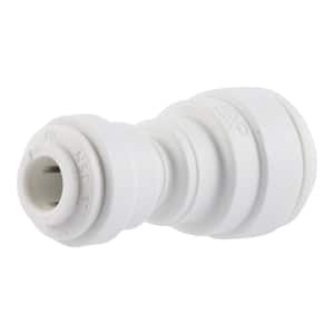3/8 in. O.D. x 1/4 in. O.D. Push-to-Connect Polypropylene Reducing Coupling Fitting
