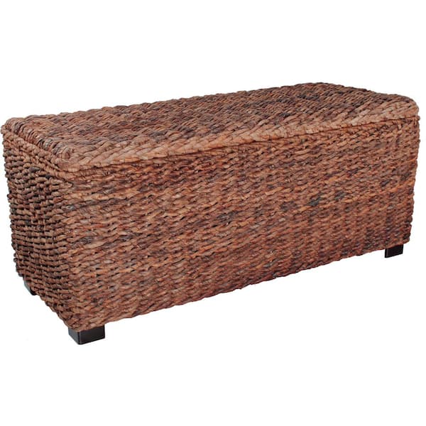 Crawford & Burke Huntington Woven Banana Leaf Storage Trunk