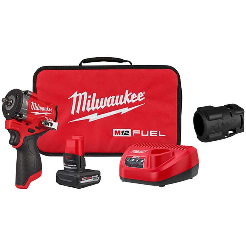 Milwaukee M12 FUEL 3/8 In. Ratchet Protective Rubber Boot 49-16-2557 - The Home Depot