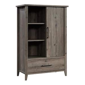 Summit Station Pebble Pine Armoire with Sliding Door 54.528 in. x 36.772 in. x 18.15 in.