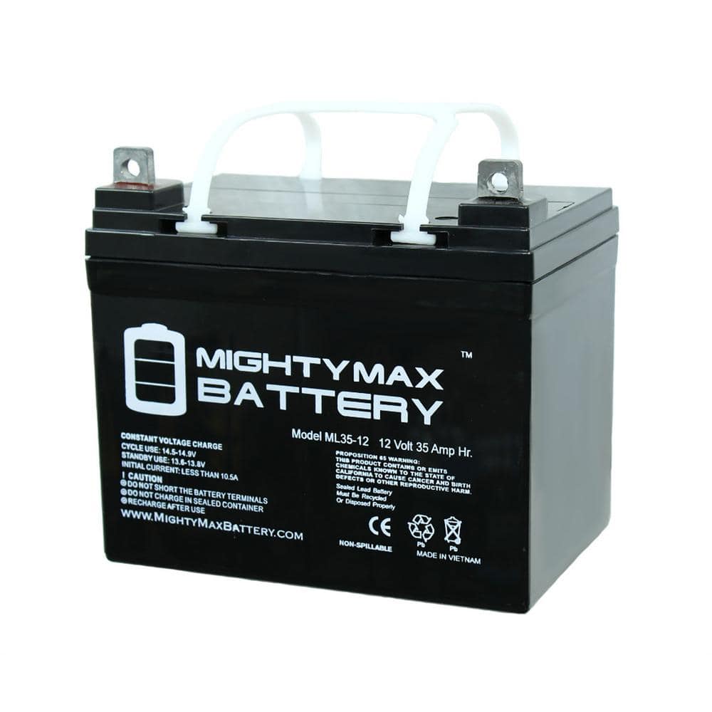 Mighty Max Battery 12V 35Ah Pride Mobility Batliq1017 AGM U1 Replacement Battery