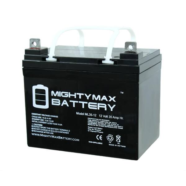 evig smertefuld blur MIGHTY MAX BATTERY 12V 35A Battery for Rascal 130 230 240 Deluxe 235 245  250 PC 252LE 255 260LE - 2 Pack MAX3437356 - The Home Depot