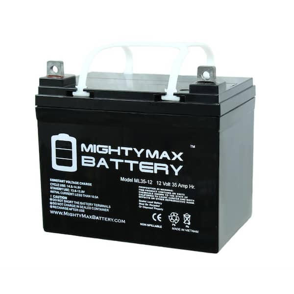 MIGHTY MAX BATTERY ML35-12 - 12V 35AH U1 Deep Cycle AGM Solar Battery Replaces 33Ah, 34Ah, 36Ah