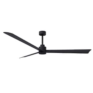 Alessandra 72 in. 6 fan speeds Ceiling Fan in Black with Remote Control Included