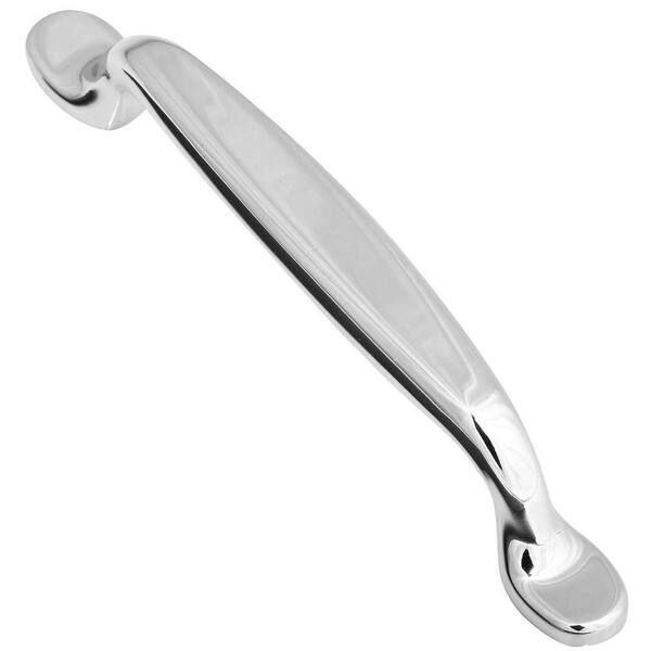 Stanley-National Hardware 5.04 in. Chrome Spoon Center-to-Center Pull