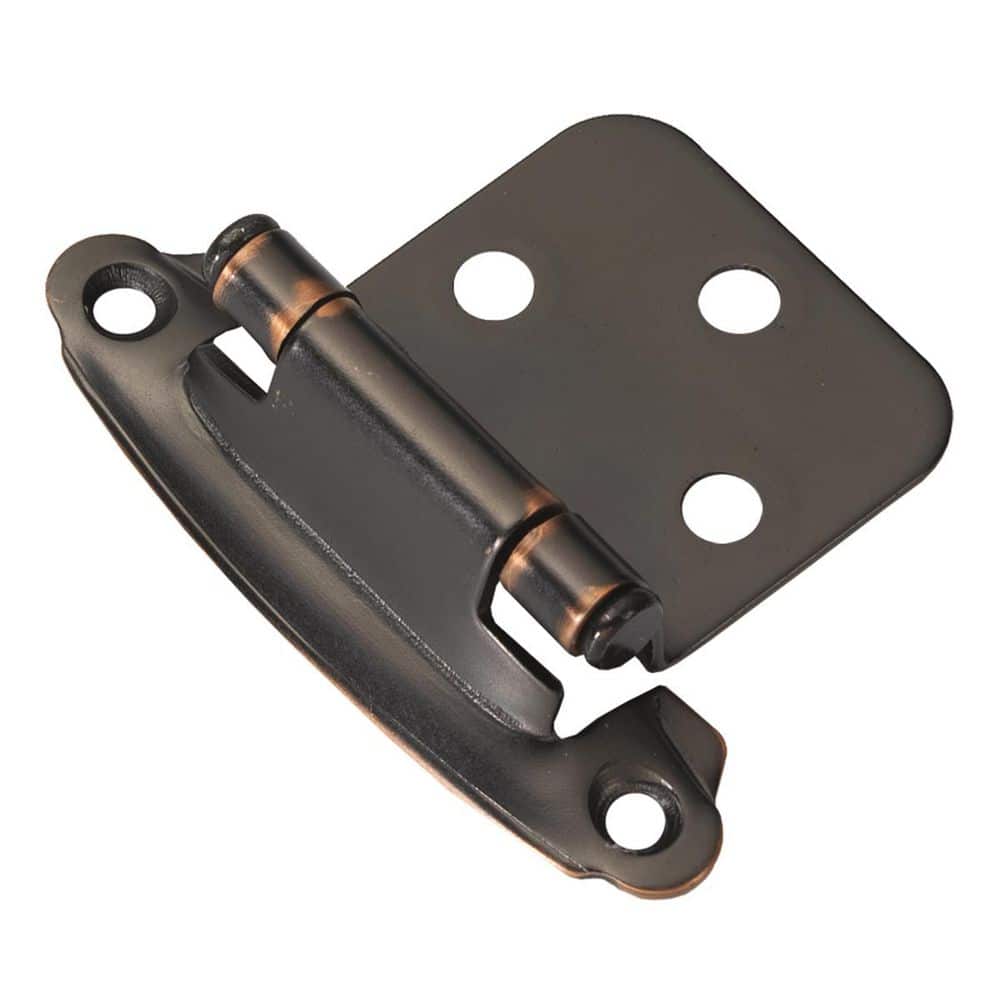 Hinge Variable Overlay Face Frame Self-Closing Oil-Rubbed Bronze Highlighted Cabinet Hinge (5-Pairs) price history on PriceWatchPro