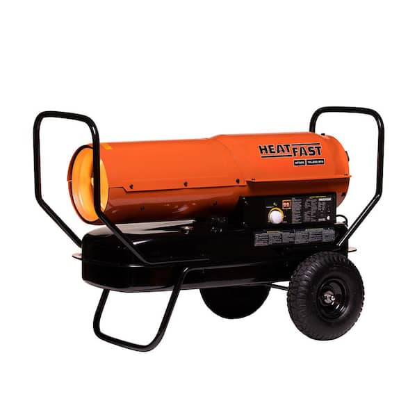HEATFAST 125,000 BTU Forced Air Kerosene Space Heater with Thermostat Temperature Control