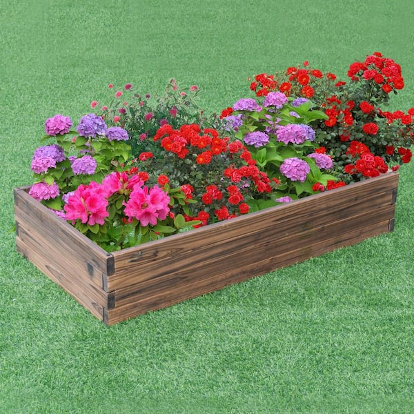 9 in. Wooden Garden Planter Box Bed Kit