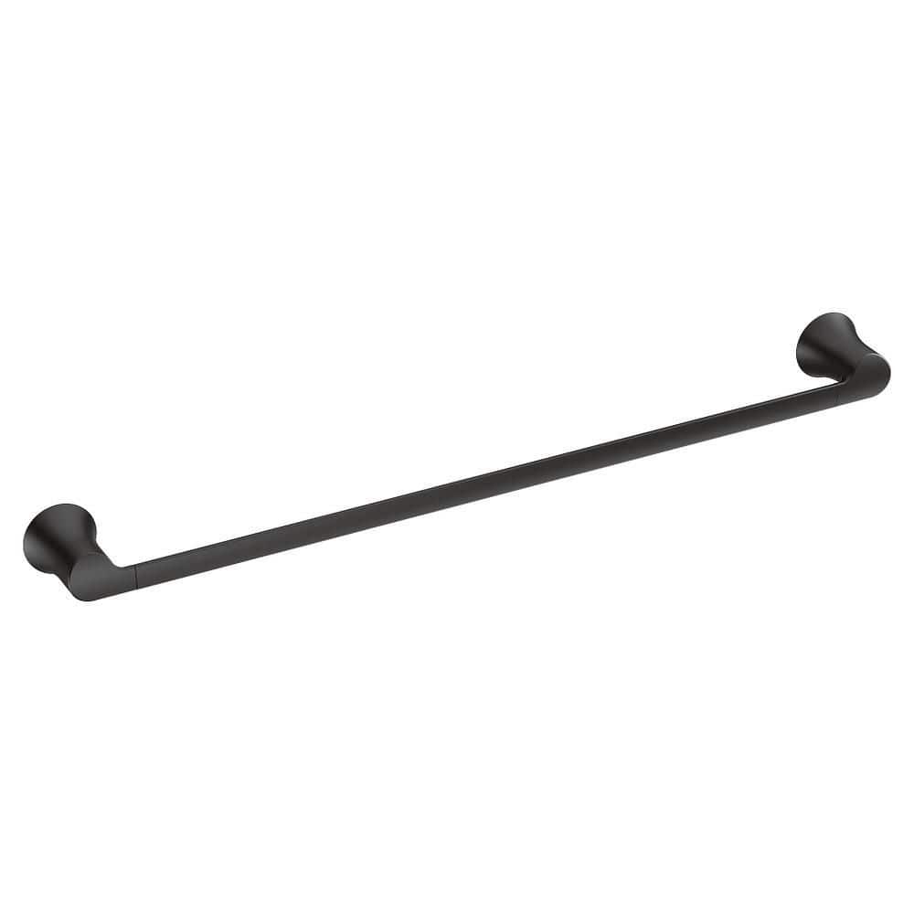 Doux 24 in. Wall Mounted Single Towel Bar in Matte Black price history on PriceWatchPro