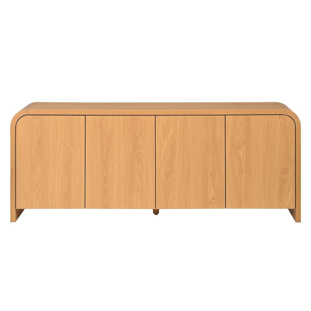 65.7 in. W x 14.9 in. D x 25.6 in. H Brown Linen Cabinet with Adjustable Shelves price history on PriceWatchPro