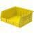 30235 Series, 11 in.W x 10 7/8 in. D x 5 in. H, Yellow Plastic Stackable Storage Bins Hanging Organizer, 6-Pack