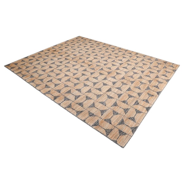 Elle Brown 6 ft. x 9 ft. Geometric Indoor Area Rug