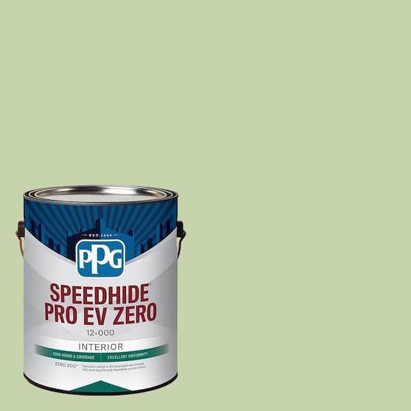 Speedhide Pro EV Zero 1 gal. PPG1120-4 Pistachio Pudding Eggshell Interior Paint
