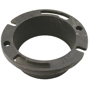 7-1/8 in. O.D. x 2-1/2 in. H Inside Caulk Cast Iron Water Closet Flange Extra Heavy w/5 in. ID & No Bead for 4 in. Pipe