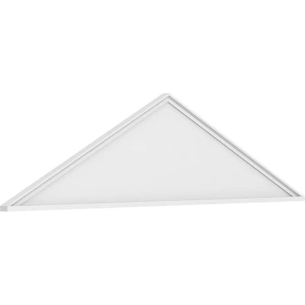 Ekena Millwork 2 in. x 86 in. x 22-1/2 in. (Pitch 6/12) Peaked Cap Smooth Architectural Grade PVC Pediment Moulding