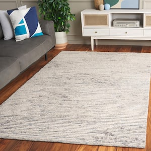 Abstract Blue/Ivory 4 ft. x 6 ft. Unitone Marle Area Rug