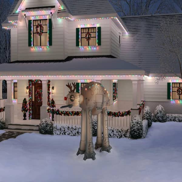 Star Wars 8.5 ft. At-At Reindeer With Lights Holiday Inflatable 118440 -  The Home Depot