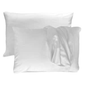 Luxury 100% Viscose from Bamboo King Pillowcases (Set of 2) - White