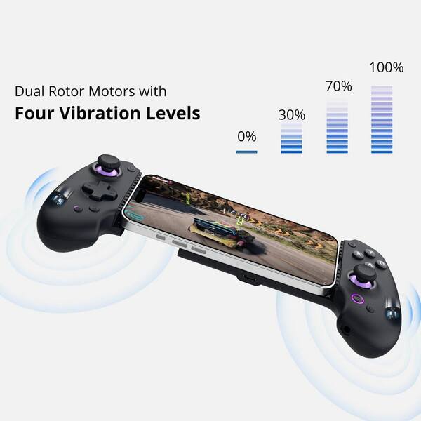 OBJLGEV S9 Full-Size Gaming Controller for iPhone 15/16 iPad and Android  with Bluetooth Type-C Gamepad for Roblox Genshin Impact 5321D27ISA99247 -  The Home Depot