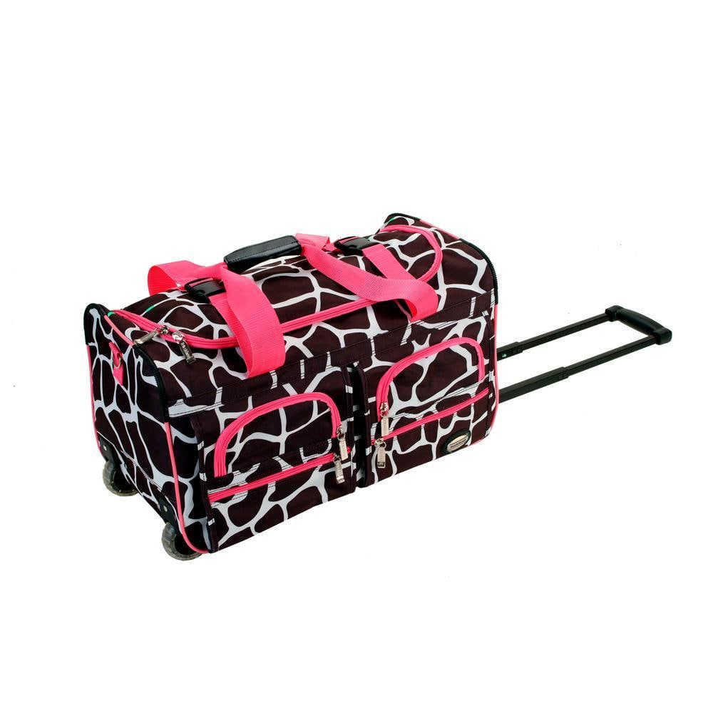 Voyage 22 in. Rolling Duffle Bag, Pinkgiraffe