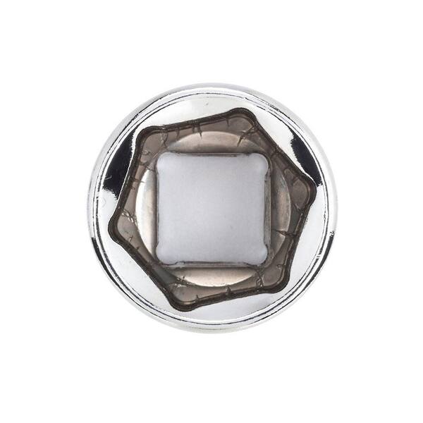 3/8” Drive Low-Profile Go-Thru Socket – 14mm 6-Point, Lets Bolt Pass Through, Dual Drive 11mm Hex-1133982