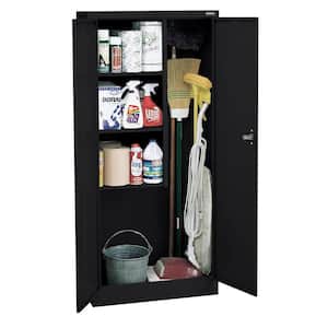 Steel Freestanding Garage Cabinet in Black (30 in. W x 66 in. H x 15 in. D)