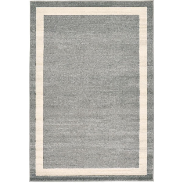 Unique Loom Del Mar Maria Gray 6' 0 x 9' 0 Area Rug
