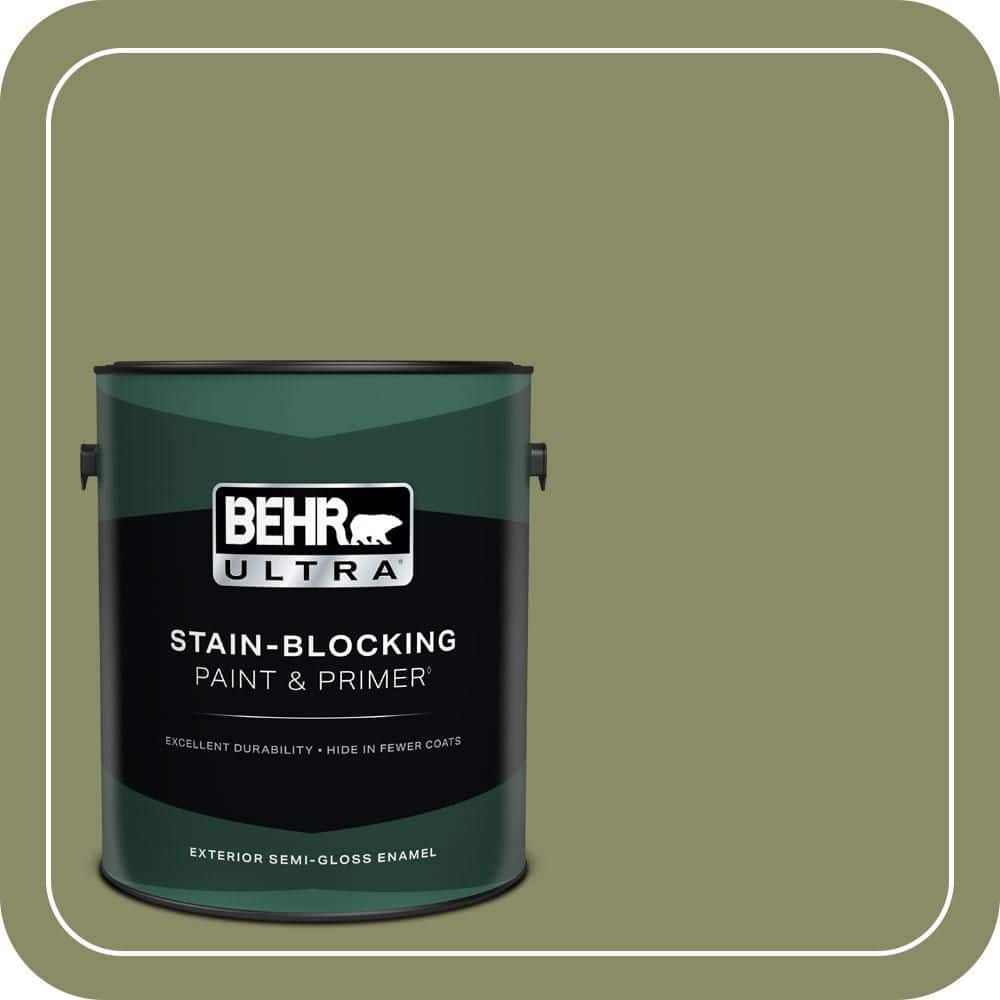 1 gal. #S370-5 Pesto Paste Semi-Gloss Enamel Exterior Paint & Primer price history on PriceWatchPro