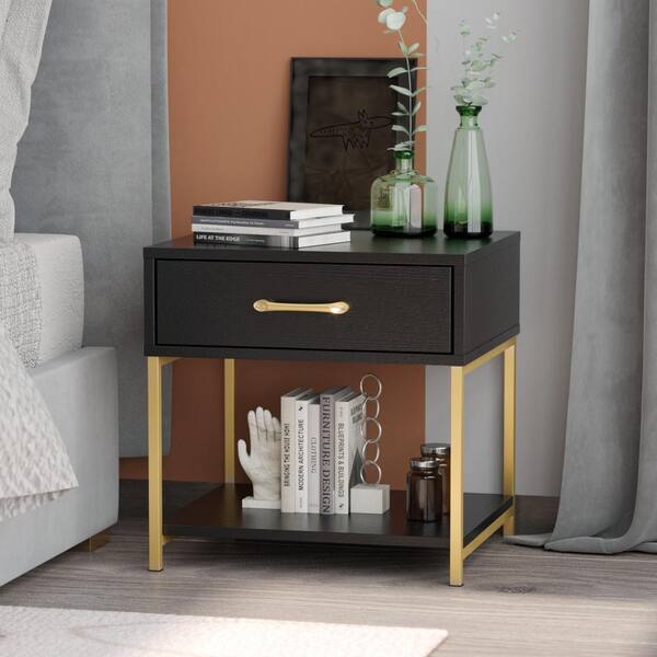 black square nightstand