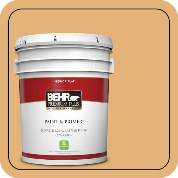 BEHR PREMIUM PLUS 5 gal. #300D-4 High Plateau Flat Low Odor Interior Paint & Primer